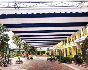 Cơ sở gia công lắp đặt mái xếp, mái bạt, mái kéo tại Quận 12, Tphcm
