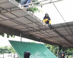 Dịch vụ lợp tôn, lắp máng xối, thay tôn, thay máng xối tại Quận 8