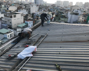 Dịch vụ lắp sửa mái tôn và máng xối lưu động tại Quận 6, Tphcm